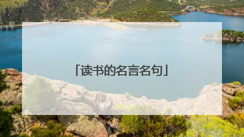 读书的名言名句