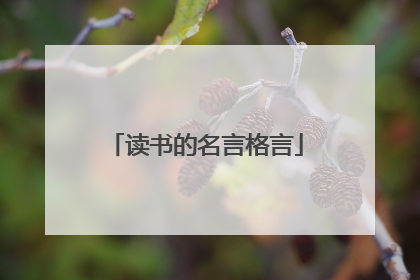 读书的名言格言