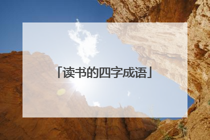 读书的四字成语