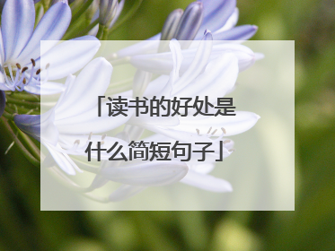读书的好处是什么简短句子