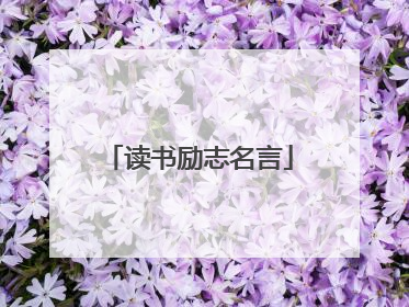 读书励志名言