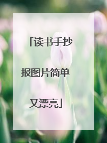 读书手抄报图片简单又漂亮