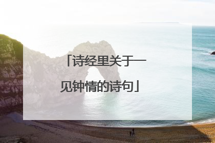 诗经里关于一见钟情的诗句