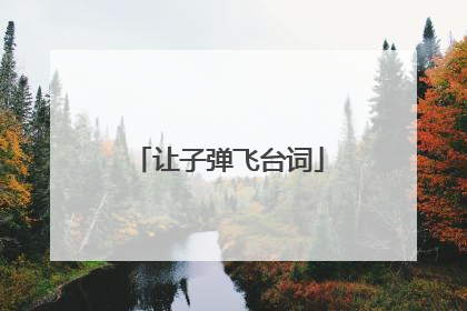 让子弹飞台词