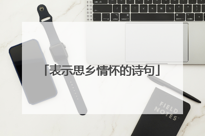 表示思乡情怀的诗句