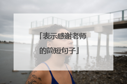 表示感谢老师的简短句子