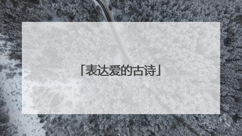 表达爱的古诗