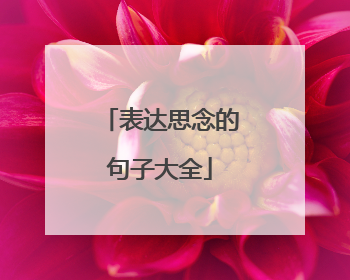 表达思念的句子大全