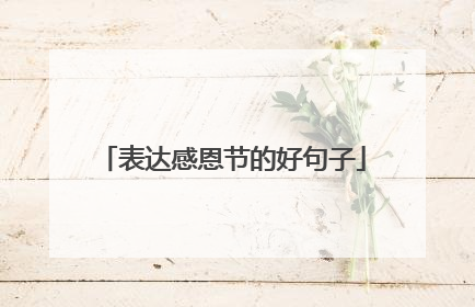 表达感恩节的好句子