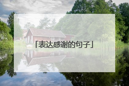 表达感谢的句子