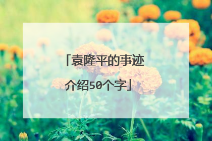袁隆平的事迹介绍50个字
