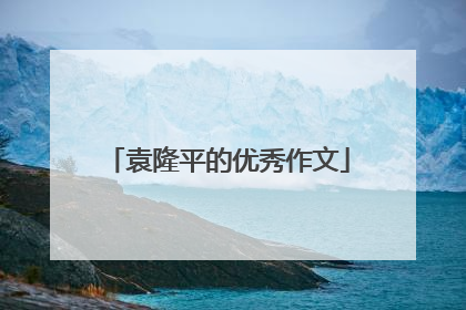 袁隆平的优秀作文