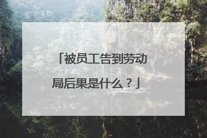 被员工告到劳动局后果是什么?