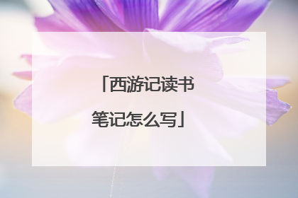 西游记读书笔记怎么写