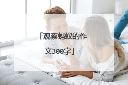 观察蚂蚁的作文300字