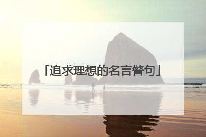 追求理想的名言警句