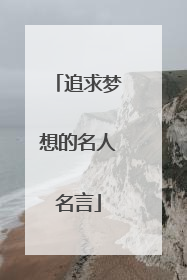 追求梦想的名人名言
