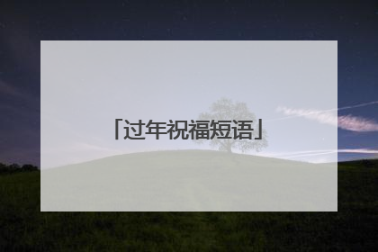 过年祝福短语