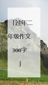 过年二年级作文300字