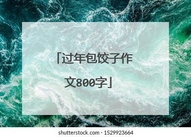 过年包饺子作文800字