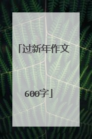 过新年作文600字