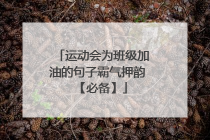 运动会为班级加油的句子霸气押韵 【必备】