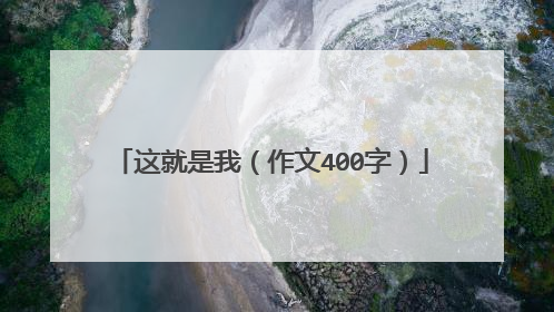 这就是我(作文400字)
