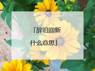 辞旧迎新什么意思