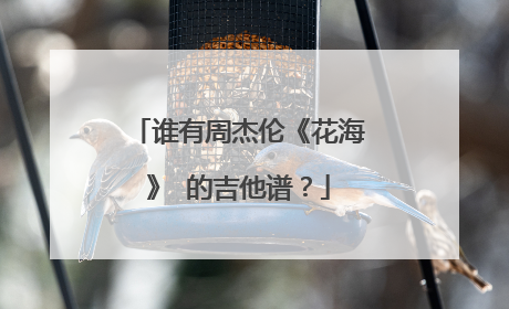 谁有周杰伦《花海》 的吉他谱？