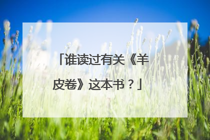 谁读过有关《羊皮卷》这本书?
