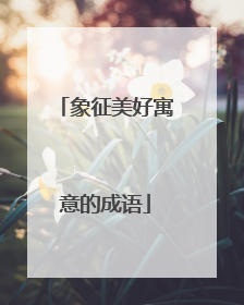 象征美好寓意的成语