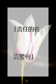 责任的名言警句