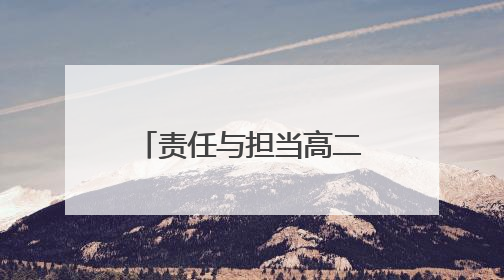 责任与担当高二作文700字