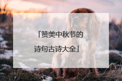 赞美中秋节的诗句古诗大全