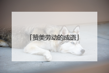 赞美劳动的成语