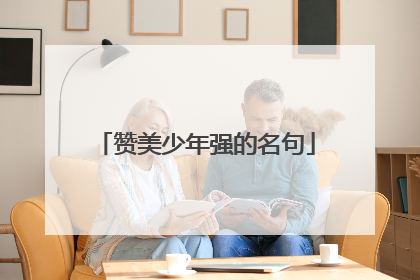 赞美少年强的名句