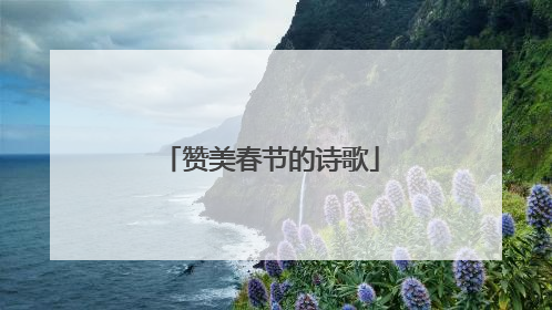 赞美春节的诗歌