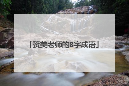 赞美老师的8字成语