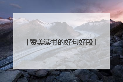 赞美读书的好句好段