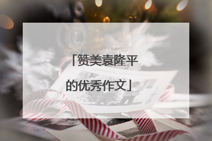 赞美袁隆平的优秀作文