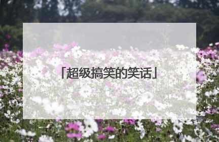 超级搞笑的笑话
