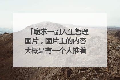跪求一副人生哲理图片,图片上的内容大概是有一个人推着一个球体,其他的人推着正方体