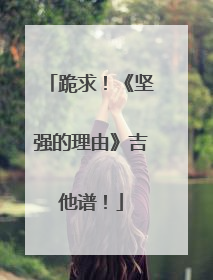 跪求！《坚强的理由》吉他谱！