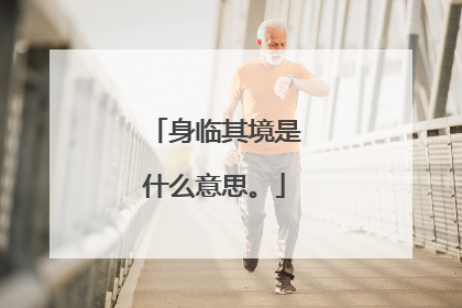 身临其境是什么意思。