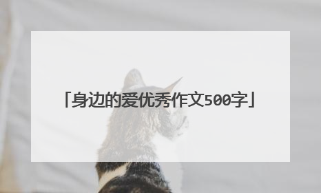 身边的爱优秀作文500字