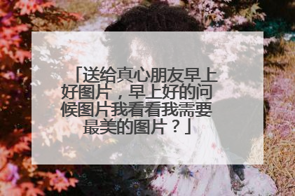 送给真心朋友早上好图片，早上好的问候图片我看看我需要最美的图片？
