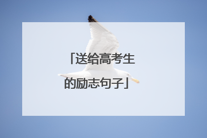 送给高考生的励志句子