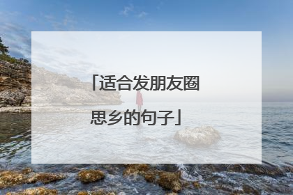 适合发朋友圈思乡的句子