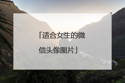 适合女生的微信头像图片