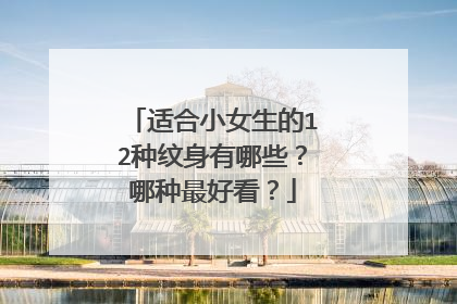 适合小女生的12种纹身有哪些?哪种最好看?